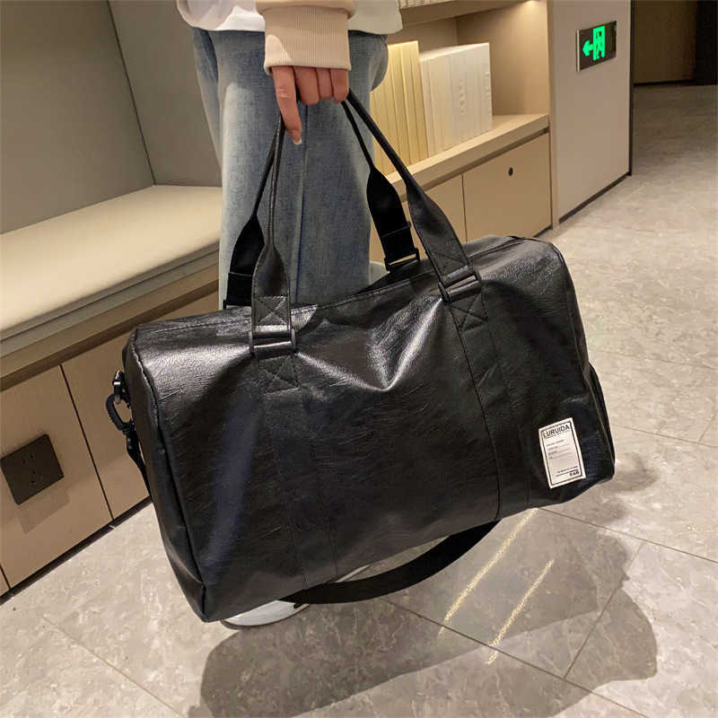 Short Trip Bag for Men and Women, Large Capacity Bag, Trendy Brand, Lightweight Handheld Crossbody Luggage Bag, Business Trip Travel Storage Bag 25041