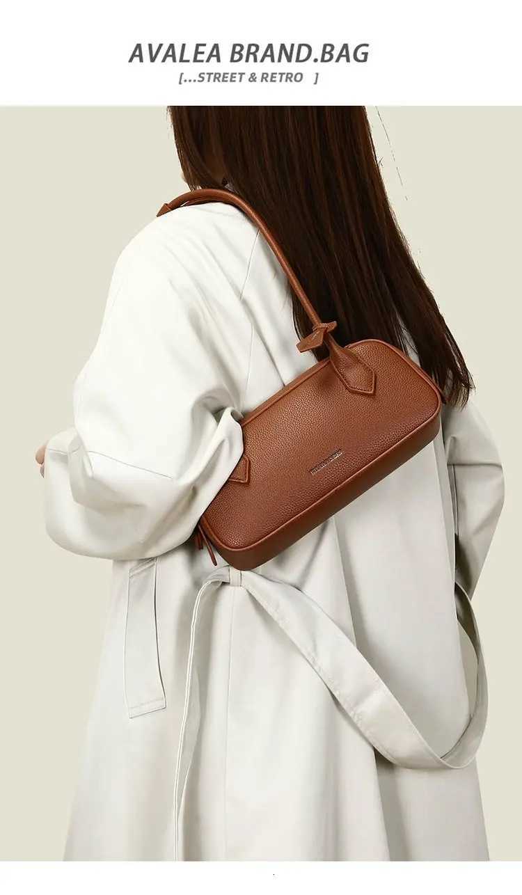 Trendy 2025 PU Shoder Bag Wens Zippered Messenger Purse with DoubleStihed Sewing Lightweight Durable for Daily Use1 D251017