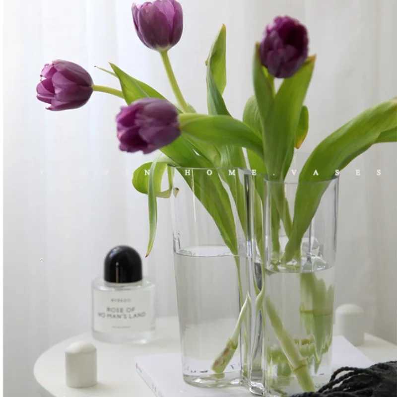 Creative Irregular Transparent Lake Glass Vase Ins Vase Decoration Home C251017