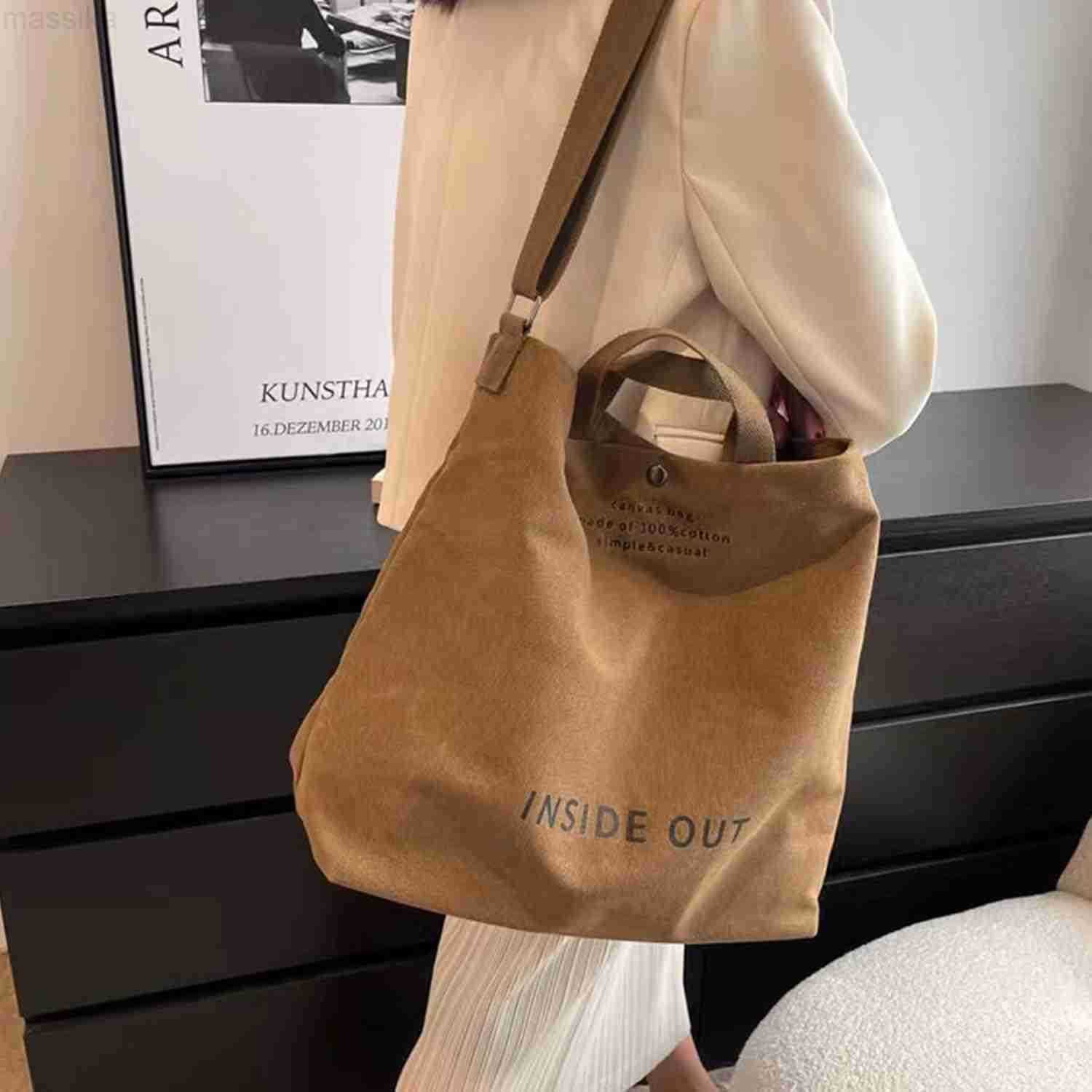 Large Canvas Tote Bag For Women Handbags Casual Shoulder Bag Crossbody Top Handle Bag Crossbody Handbags M251017