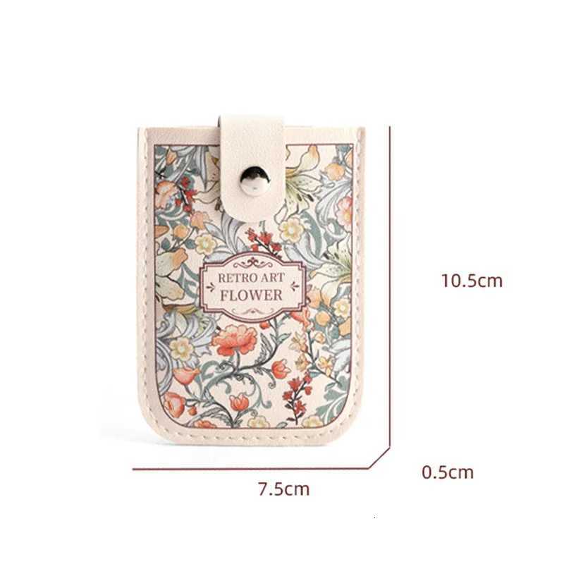 Vintage 5 Card Pockets Card Bag Laminated Concealed Pullout Business Case Fashion PU Leather ID Card Holder Women Mini WalletW251017
