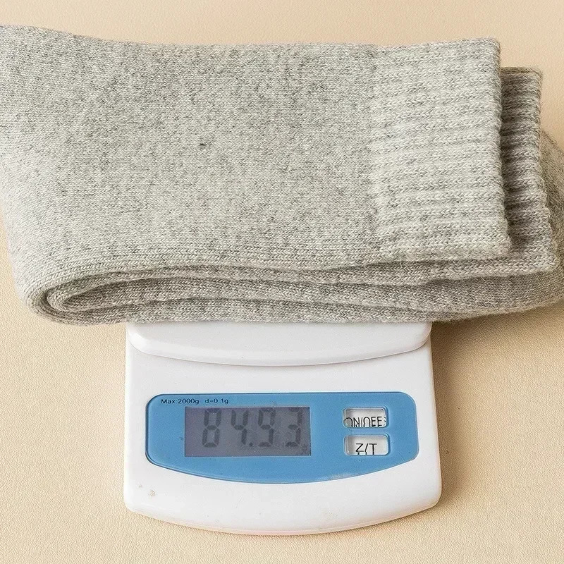 3 Pairs Men Women Wool Socks Couples Solid Winter Snow Chrismas Gift Thermal Cashmere Marino Thickened Fleece Terry Loop socks 251017