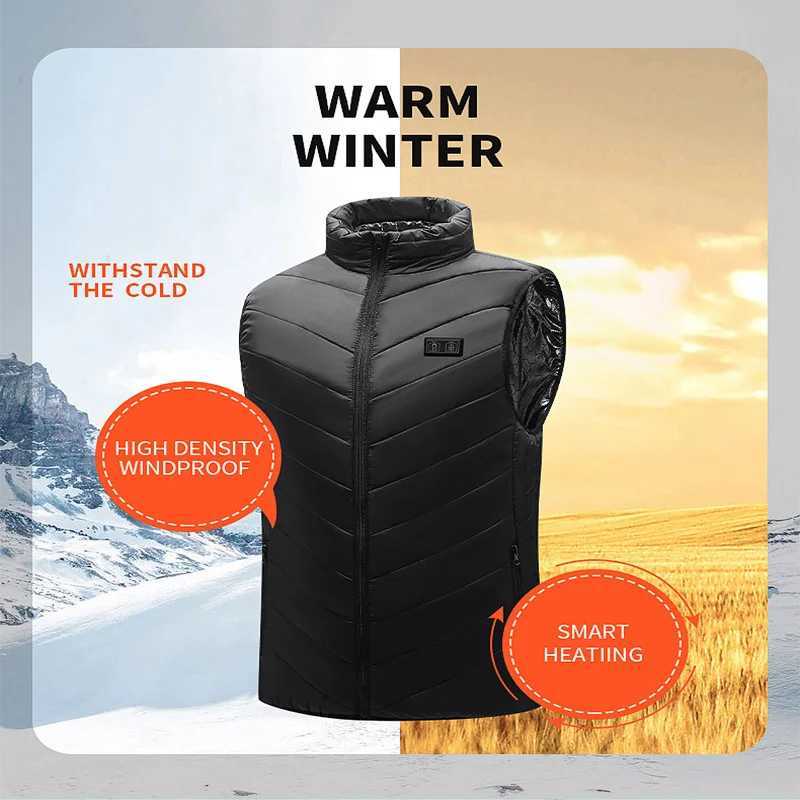 21 Heated Vest Zones Electric Heated Jackets Men Women Sportswear Heated Coat Graphene Heat Coat USB Heating Jacket For Camping H251017