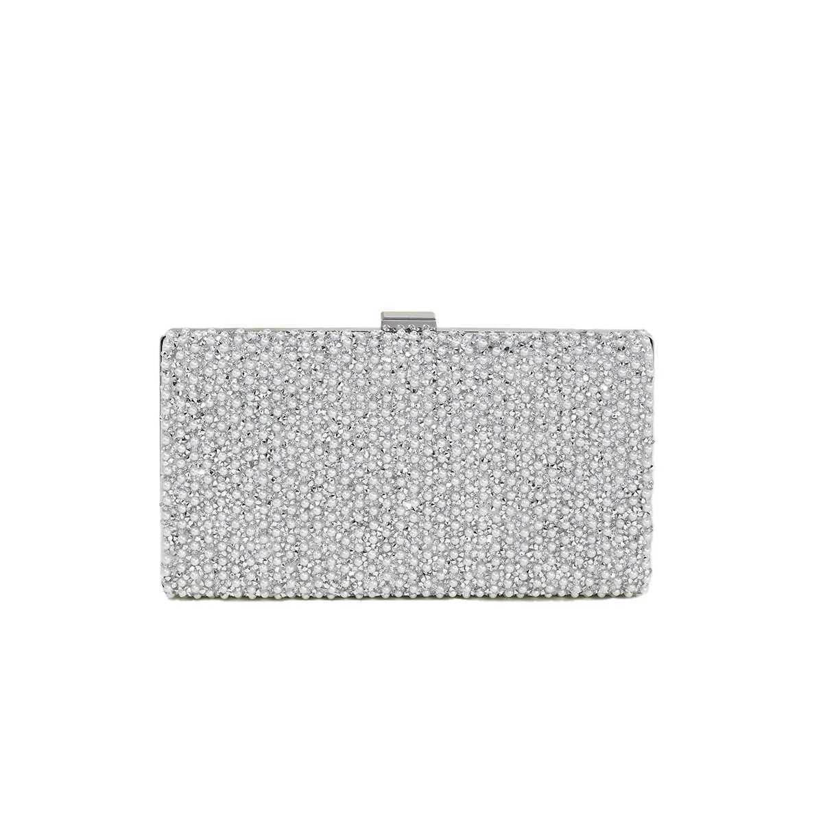 Ladies Evening Bags Clutch Bag Elegant Shiny Hard Metal Buckle Wedding Bridal Dress Evening Bag Banquet Party Handbags Z251017