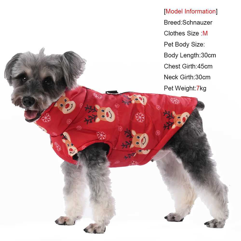 Winter Pet Costume For Small Medium Dogs New Year Party Dog Jacket For Christmas Deer Print Small Medium Pets Bulldog SchnauzerW251017