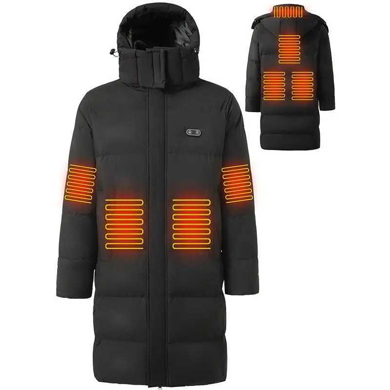 8 Zone Heating Jacket Winter Trekking Camping Ski Jacket Outdoor Heated Sports Clothing Power Bank Not Included H251017