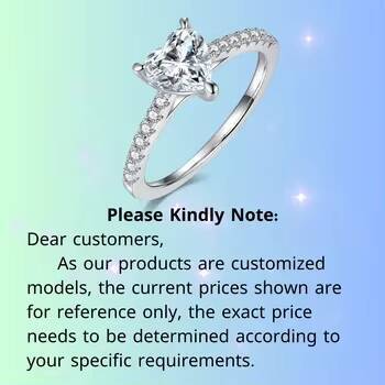 GIA IGI Certificate Lab Grown Diamond Engagement Ring Cvd Hpht Ice Out Emerald Cut 14K Solid Gold Fine Jewelry Wedding Rings