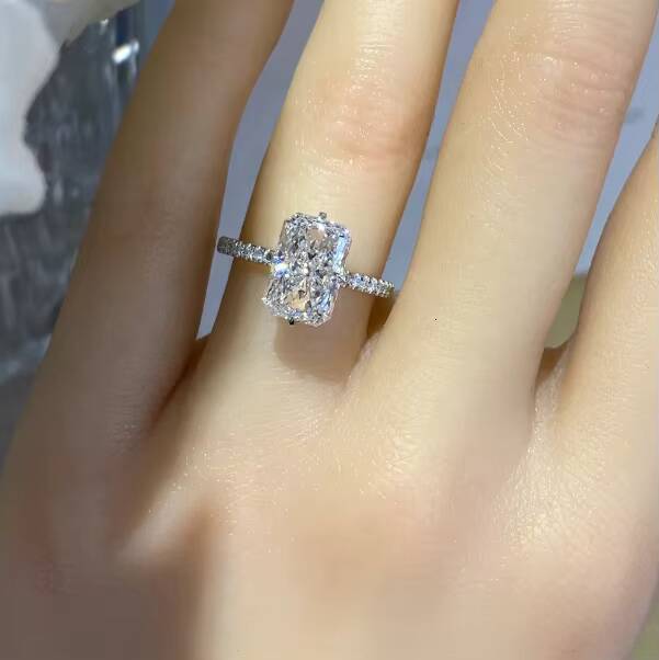 Wedding Ring Gift Private Customized Factory Wholesale CVD Laboratory Artificial Cultivation Diamond Jewelry Lab Diamond Ring