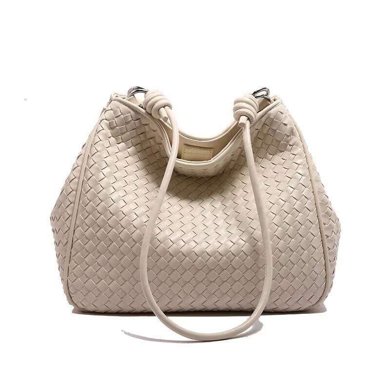Trendy Woven Commuter Bag Women S Large Capacity Shoulder Underarm Tote With Premium Texture Stylish Functional