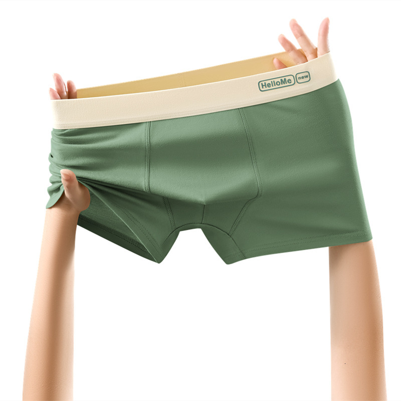 5 Pcs 7A Antibacterial Crotch High-Count High-Density Fabric Tight And Delicate Breathable Soft 3D Stereoscopic Men's Boxer Briefs