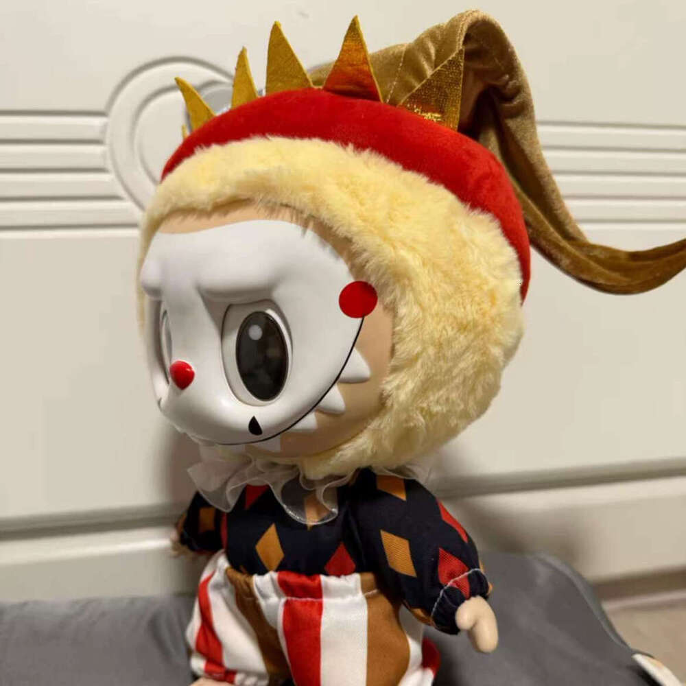 New Product Halloween WHY SO SERIOUS Series 38Cm Big Moonlit Mask Labubu Vinyl Plush Doll 4.0