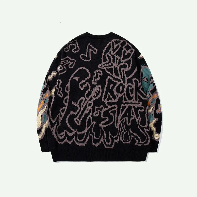 CALESECT Green Dinosaur Knit Sweater Womens Dino Jumper Y2K Streetwear Oversized Pullover Plus Size Mens Women Adults Men Trendy 251017