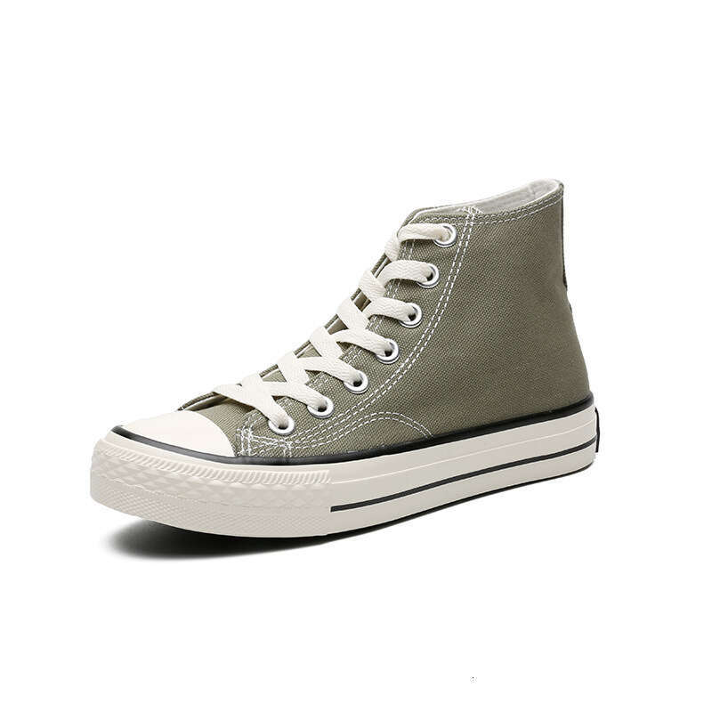 Three Times Vulcanized new Canvas High Top Casual Shoes Korean Version Versatile Student Sneakers Men's Couple Style