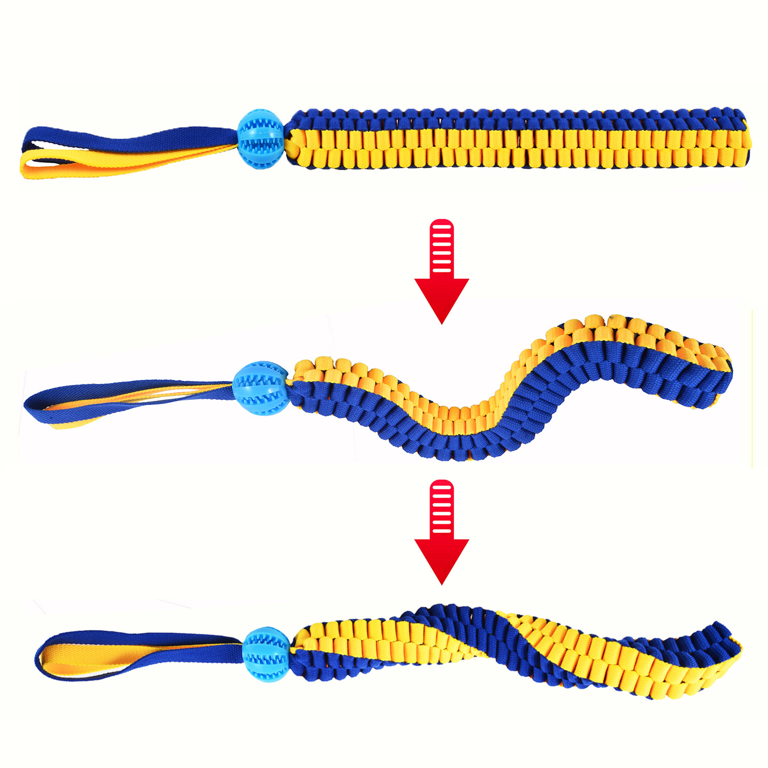 Dog chew toys that are durable and interactive, pet slow-eating toys, dog dragging toys,Dog tug-of-war toy