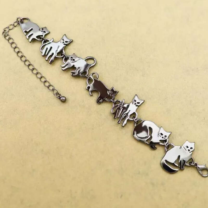 New Cute Kitten Bracelet for Women Fashion Creative Small Animal Accessories Hand Jewelry