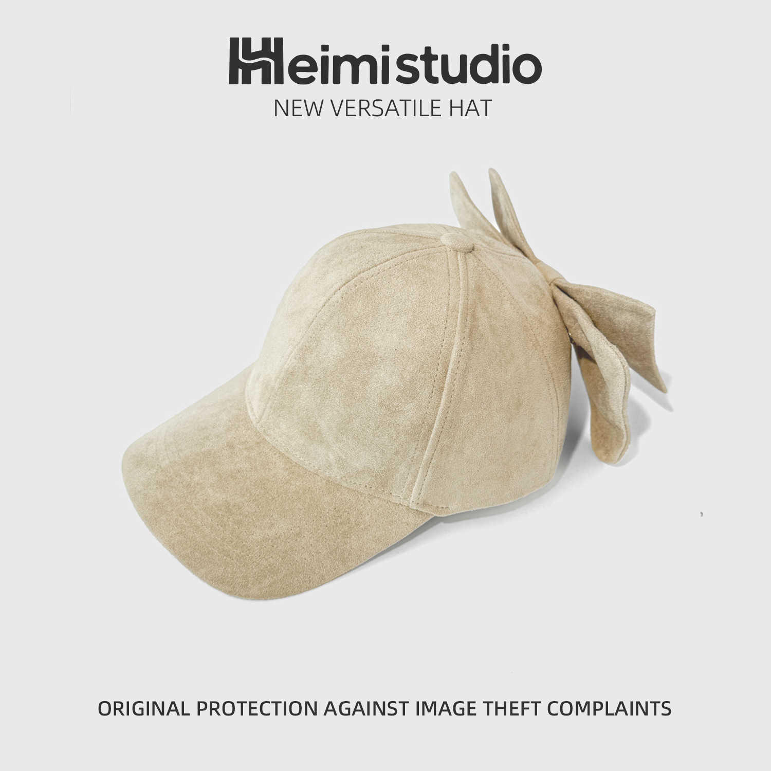 Early Autumn New Style ThreeDimensional Bowknot Baseball Cap for Women Sweet Cute Fashion Hard Top Casual HighQuality Duckbill Cap for Men W251017