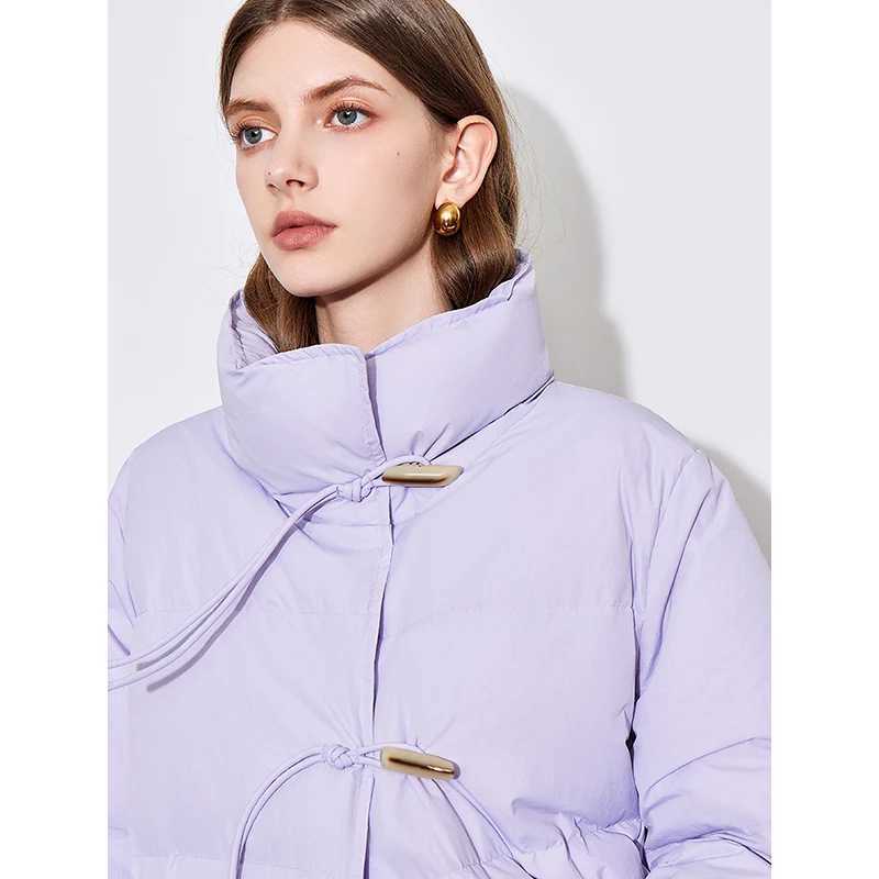 TOYOUTH Women Down Jacket 2024 Winter New Chinese Style Waterproof White Duck Down Thicking Warm Outwear Jacket W251016