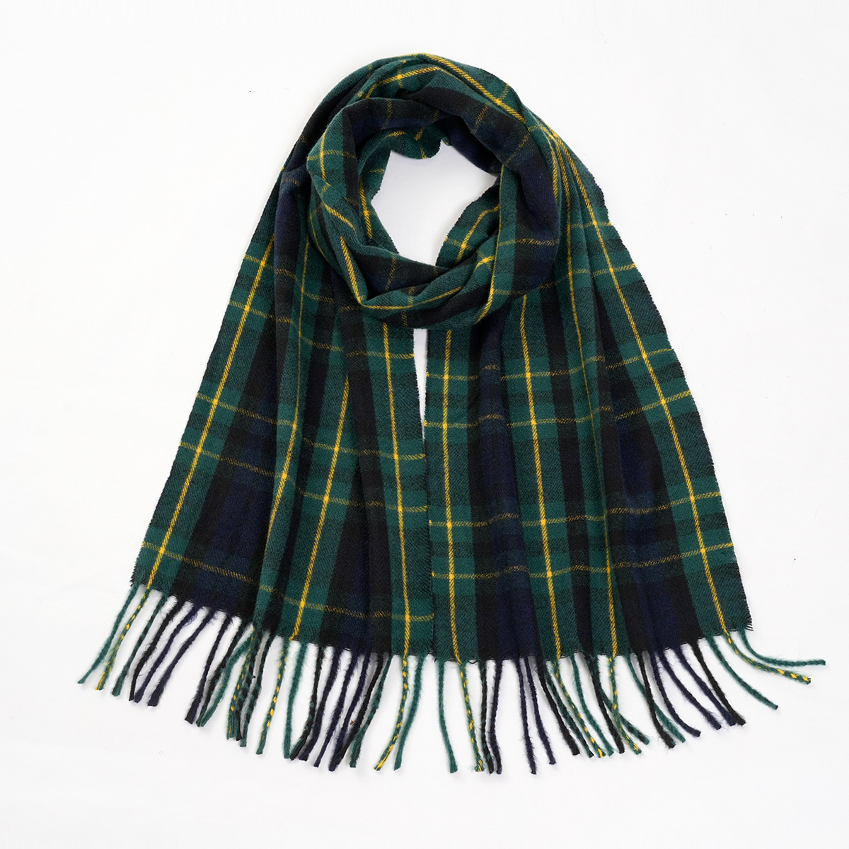 New Christmas Couple British Scarf Scottish Plaid Imitation Cashmere Warm Neck Warmer