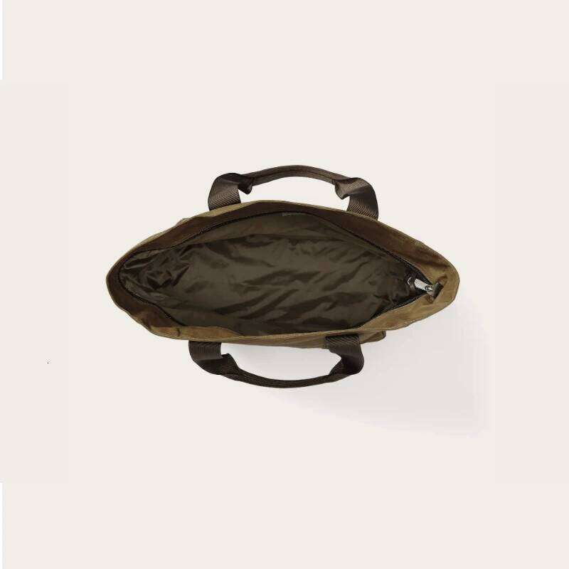 Tailor Brando Classic 70391 Retro 15oz Waxed Canvas Shoulder Size 39*35*13cm Large Capacity Unisex Tote Bag