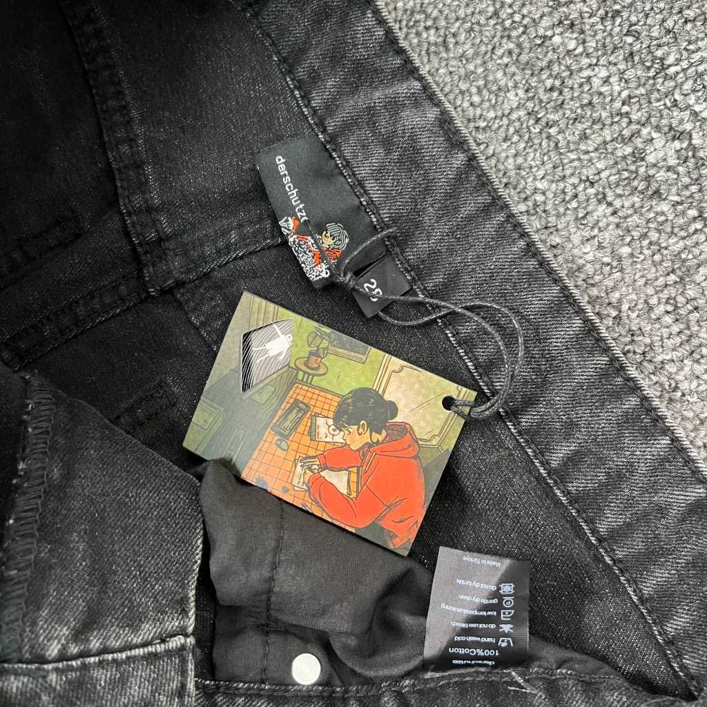 Embroidery Christ the Redeemer Derschutze Denim Leg Jeans Pants Men Women Top Version Joggers Trousers1 Y251105