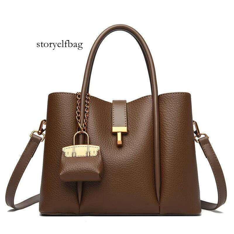 High Quality Soft Leather Shoulder Crossbody Bags For Women Large Capacity Bag Brand Designer Casual Handbag Sac A Main