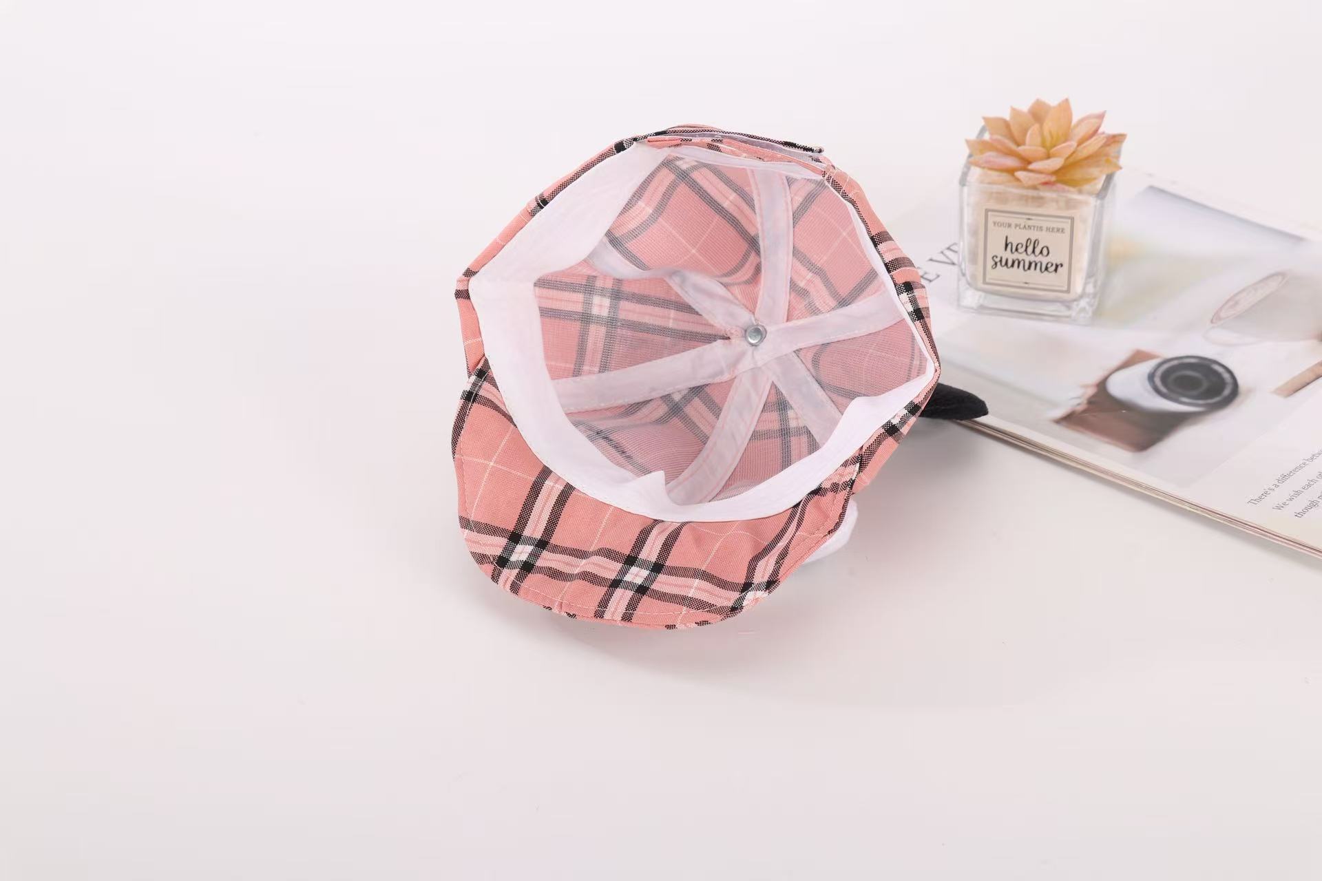 Cute cartoon children's hat with big ears design internet celebrity photo hat baseball cap