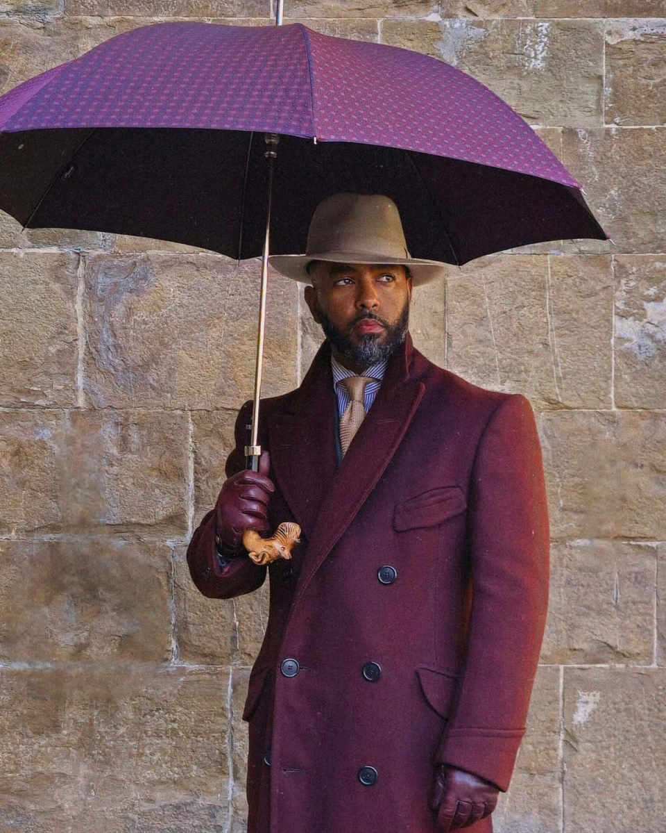 Classic Men Long Overcoat 1 Piece Blazer Double Breasted Winter Wedding Groom Warm Outerwear Male Special Occasion Customized