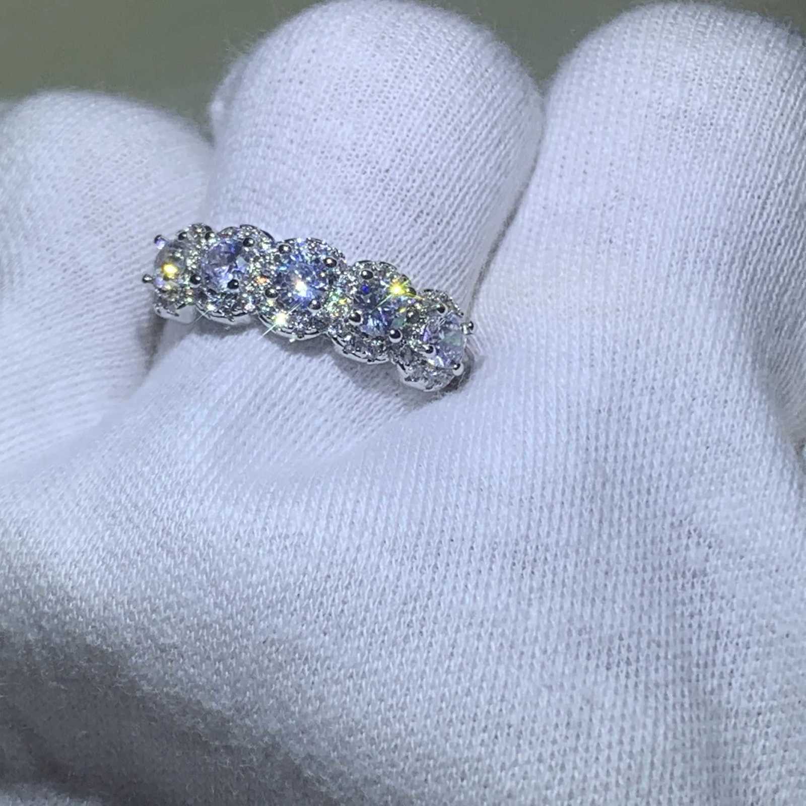 Boho Fashion 925 Sterling Silver Luxury Female AAA Zircon Ring Big Engagement Ring Wedding Rings For Women Valentines Day Gifts Z251017