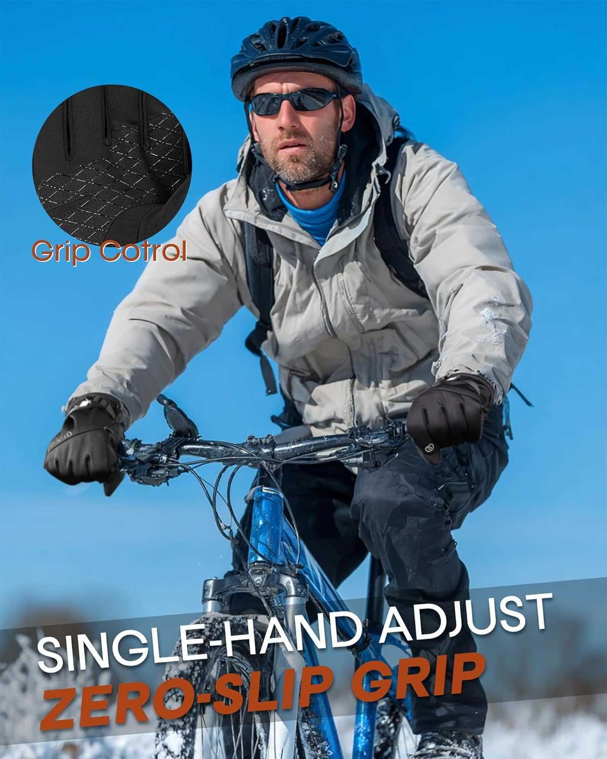 Winter Gloves for Men Women with Card Pocket Waterproof Windproof Cold Weather Touchscreen Warm Ski Snow Fleece Lined Z251017