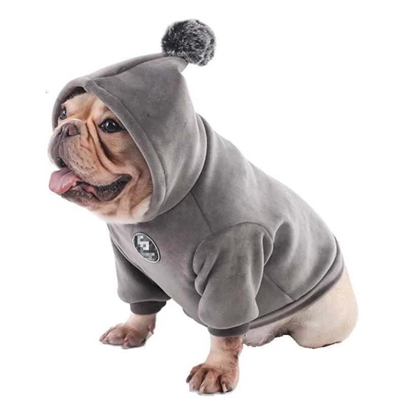 Fashion French Bulldog Pug Dog Coat Jacket for Small Medium Dogs Winter Warm Pet Clothes Puppy Yorkies Sweatshirt Pets ClothingW251017