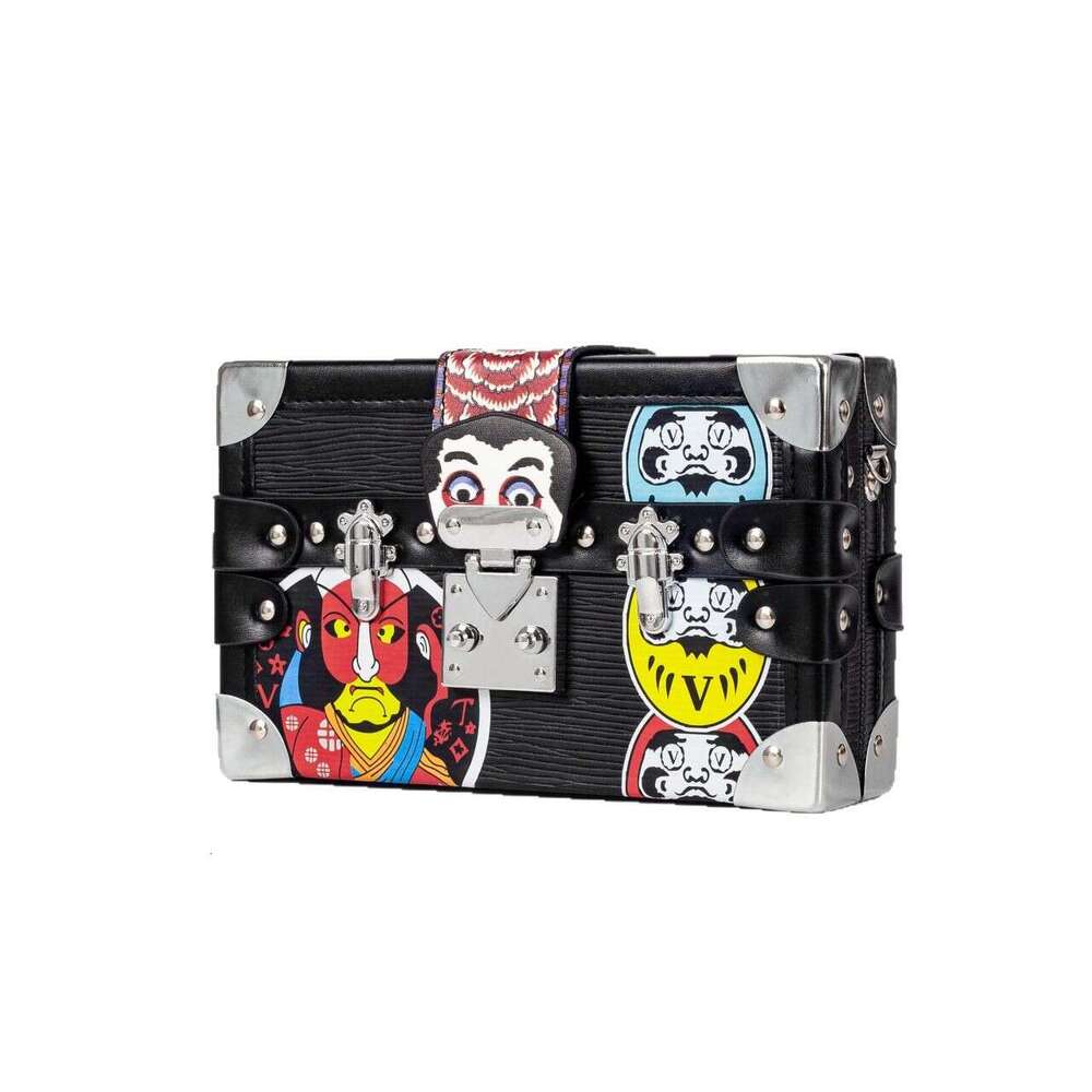 High-end Crossbody for Women, New Single Shoulder Box Trendy Brand Women's Bag, Unique Graffiti Versatile Small Square Bag