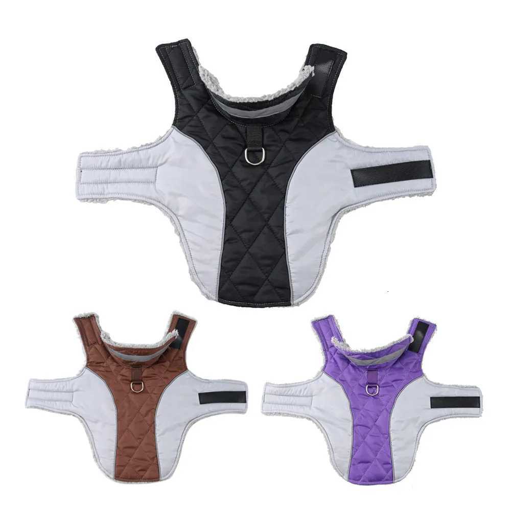 Winter Warm Dog Clothes High Collar Windproof Jacket For Small Large Dogs Cats Reflective Waterproof Pet Vest Coat Pug OverallsW251017