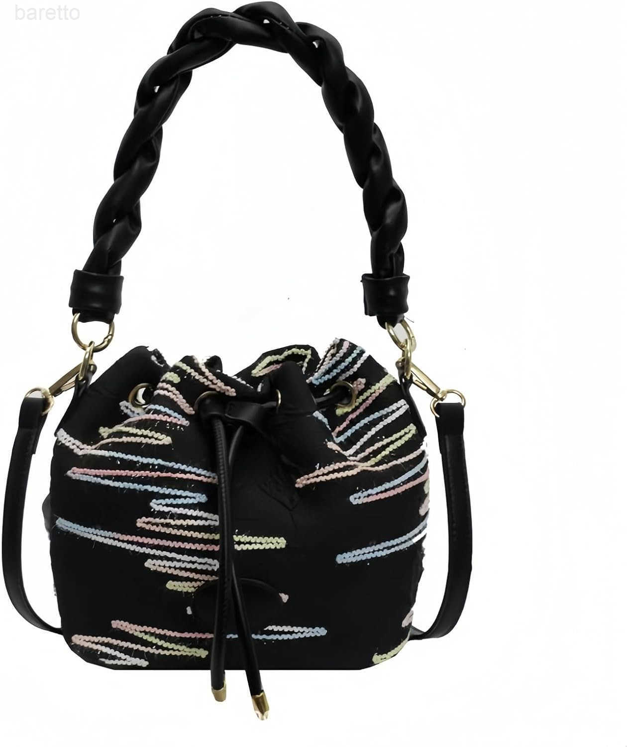 Small Bucket Bags for Women Mini Crossbody Tote Bag with Detachable Shoulder Strap Girls Top Handle Handbag Z251017