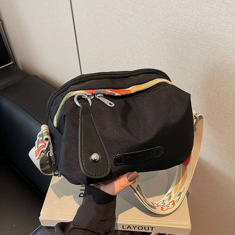 2025 New Single Shoulder Niche Design Wide Strap Trendy Canvas Simple Women's Crossbody Bag,designer bag Luxury Bag bag tote bag