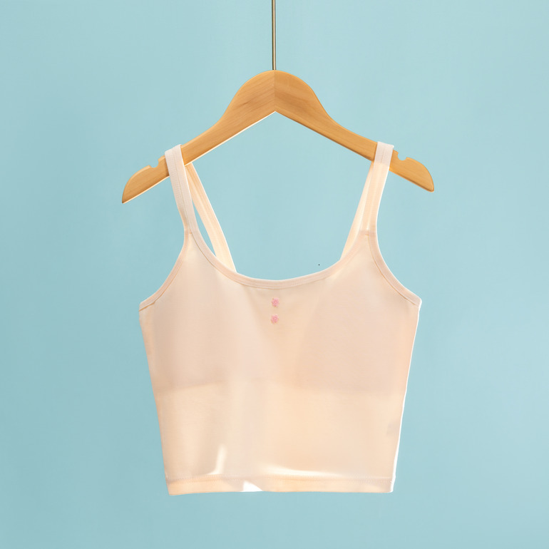 Girls' Underwear Developmental Stage Thin-Strap Teenage Bra Pure Cotton Tank Top Developmental Stage Elementary hot-sale products