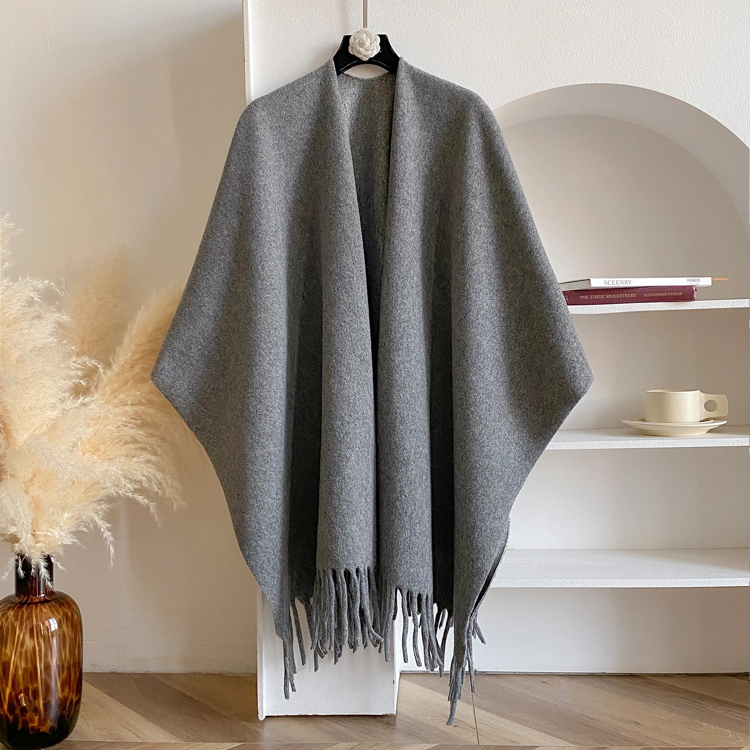 Winter Women Poncho Warm Shawl Double Sided ner Thickening Blanket y Scarf Female Cloak Cashmere Pashmina Cape Stole 251013
