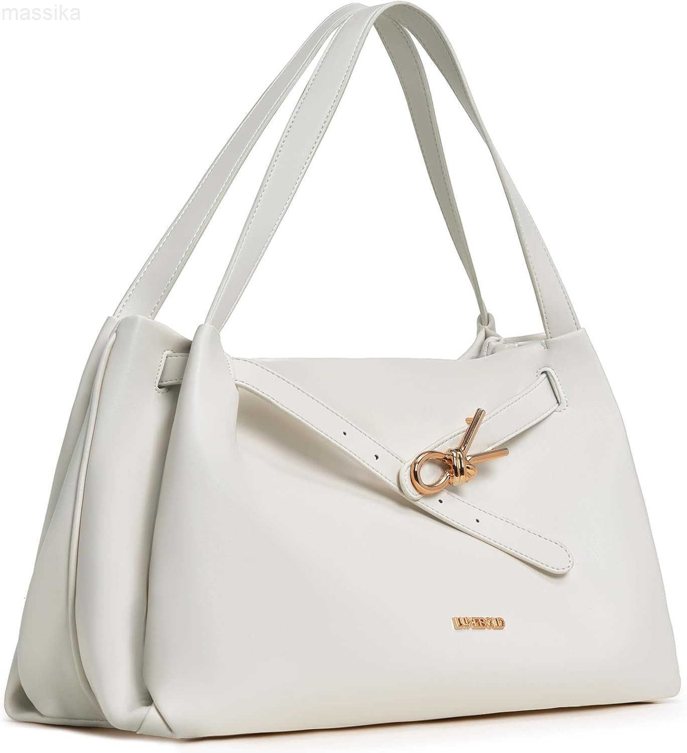 Hobo Bag for Women Soft Shoudler Handbags Slouchy Purses with Belted Detailing M251017