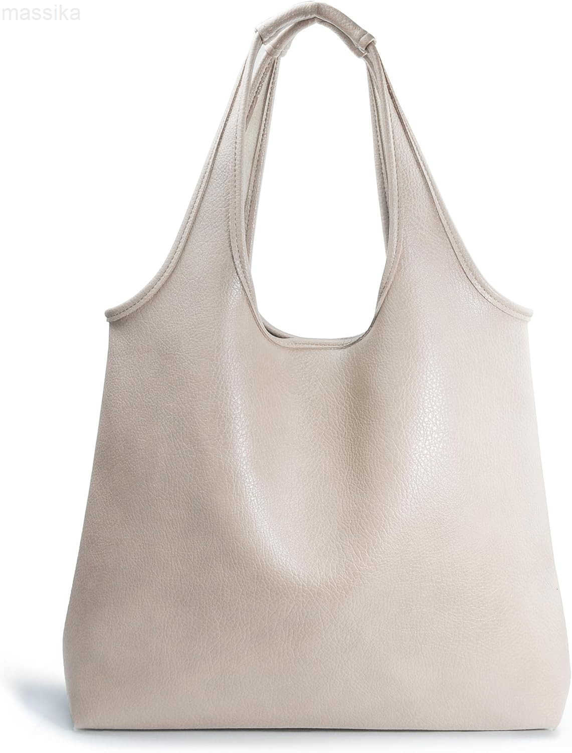 Womens Hobo Bag Soft Vegan Leather Tote Oversized Slouchy Handbag for ShoppingWeekenderWork M251017