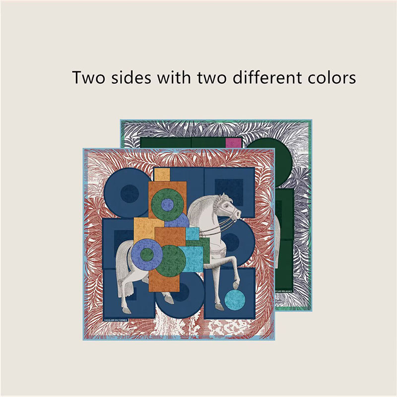 Soft Twill Satin Fashion Versatile Square Scarf For Daily Outfit Travel Party Office