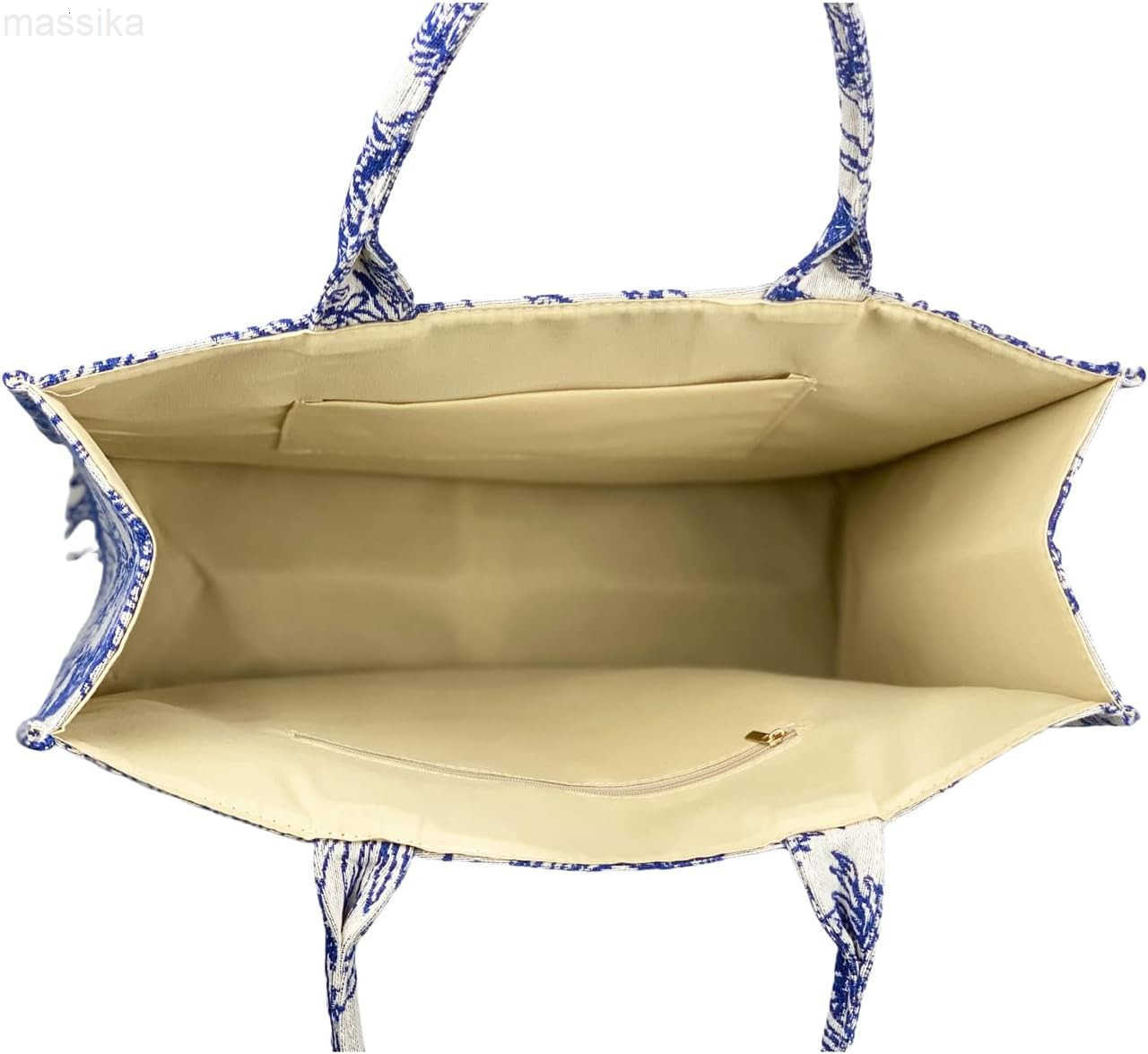 Luxury Large Tote Bag Retro Embroidery Jacquard Handbag Cotton Linen Bags for Women M251017