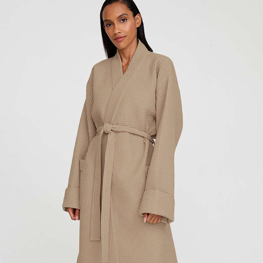 Autumn New Luxury Fashion Long Nightgown Hotel Homestay Bathrobe Women's Loungewear B5