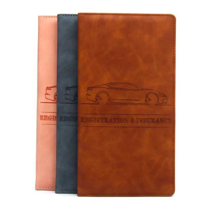 Car Registration Insurance Holder Driving License Cover Leather Auto Documents Drivers License Storage Bag Credit Card HolderW251017