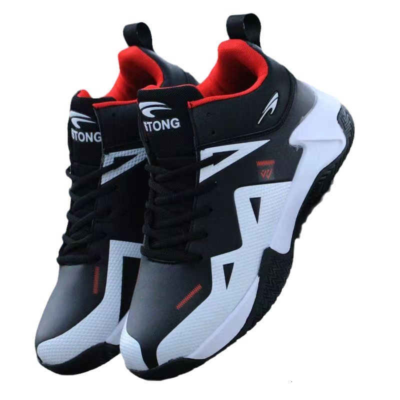 2025 New Fashion Waterproof Leather Thick bottom Sneakers Men Designer Basketball Shoes with box free shipping