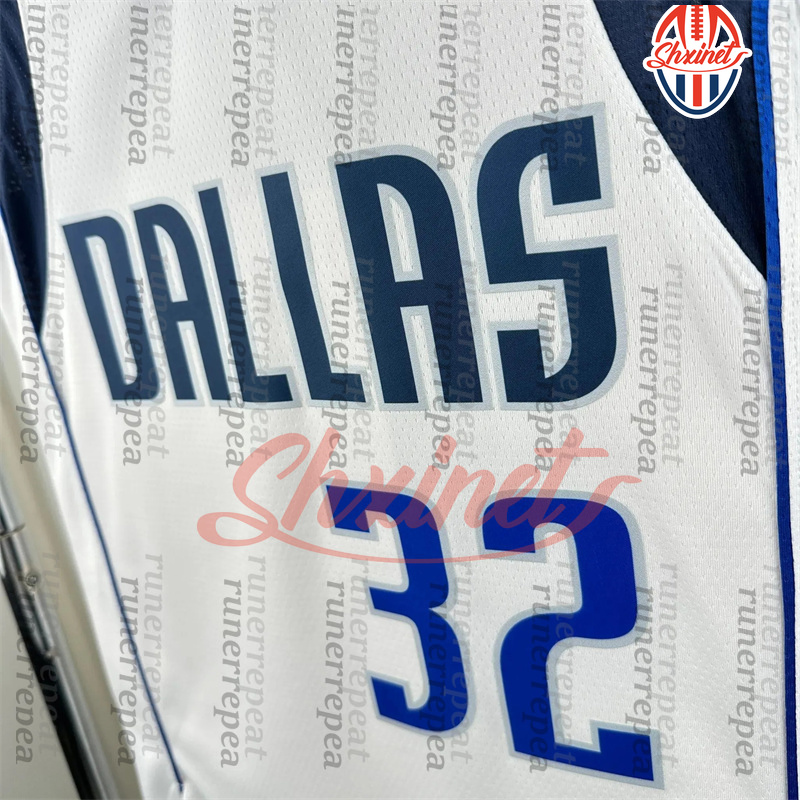 2025-26 Hardwood Classic Basketball Jersey 11 Irving Anthony 3 Davis Daniel 21 Gafford Klay 31 Thompson Cooper 32 Flagg Dwight 7 Powell Support Stitch