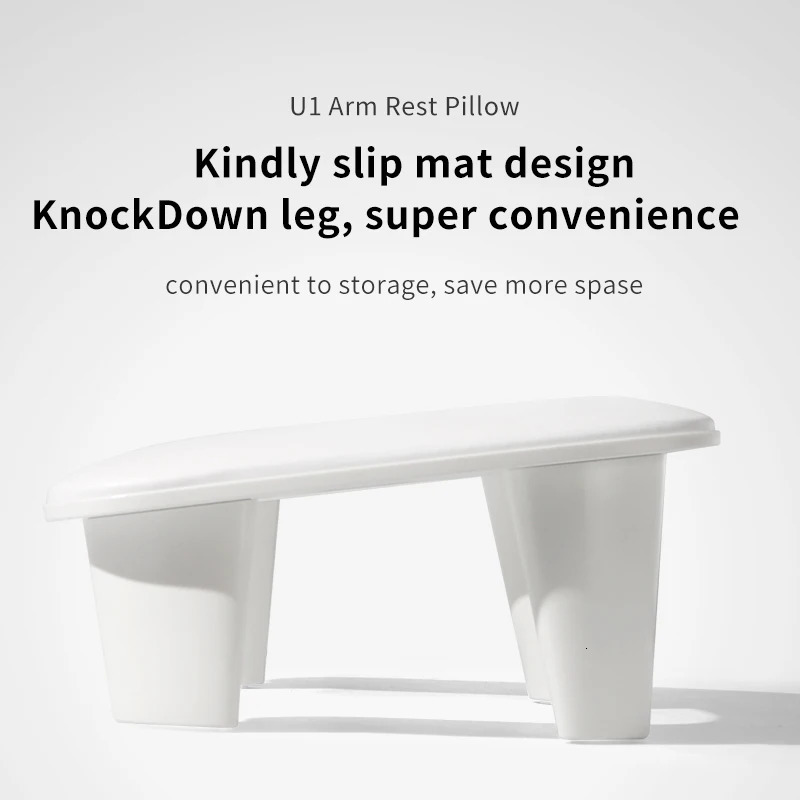 Ushaped Nail Art Hand Pillow PU Leather Detachable Stand Tilt Comfortable Nail Art Pad Two Hands Nail Art Tools 251014