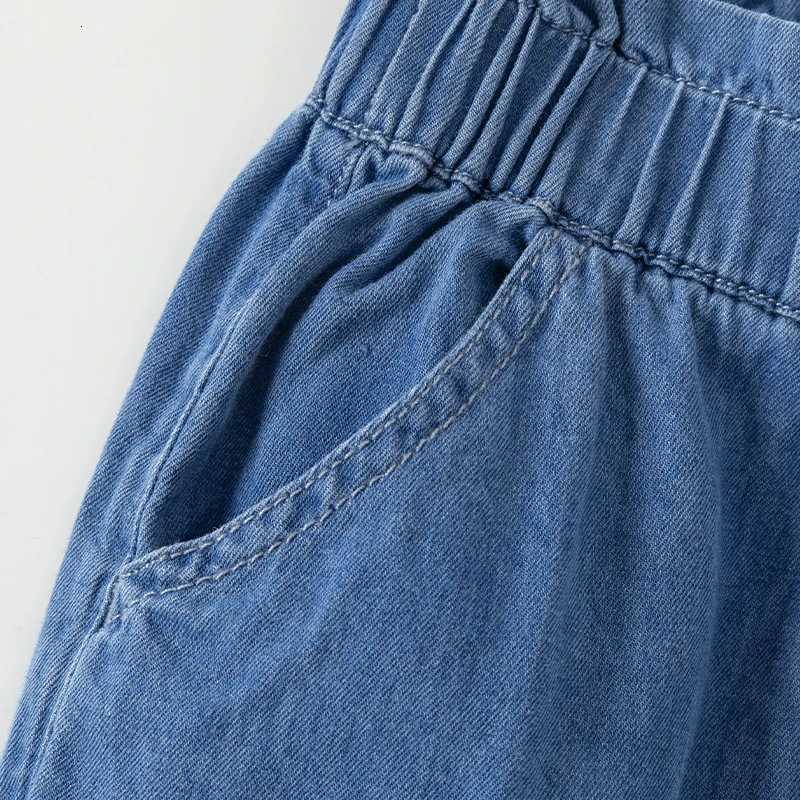 Dave Bella Childrens Pants 2024 New Autumn Girls Trousers Babys Jeans Fashion Cute Casual Pure Cotton Cowboy Pants DB3242341T251017