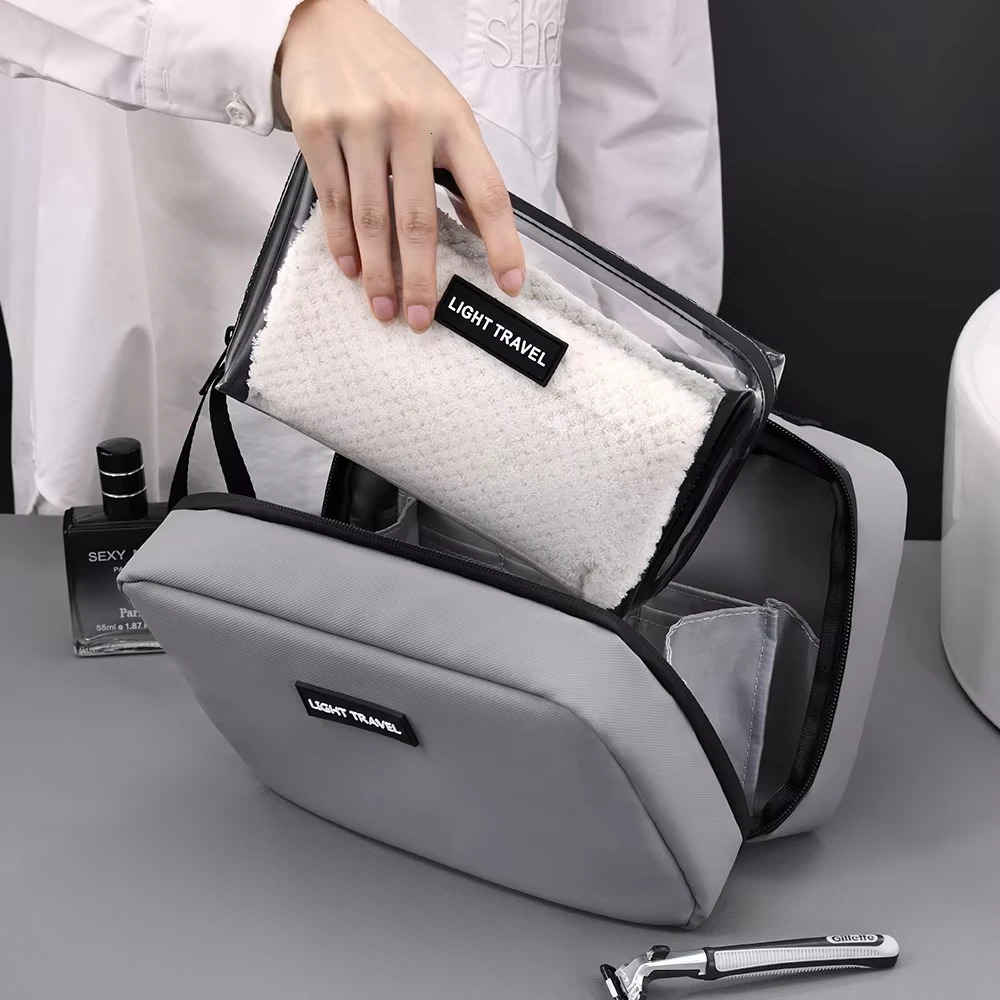 Hanging Toiletry Bag Large Capacity Waterproof Portable Travel Necessaire Case Cosmetic Bag for Men Women Beauty Wash Pouch251011