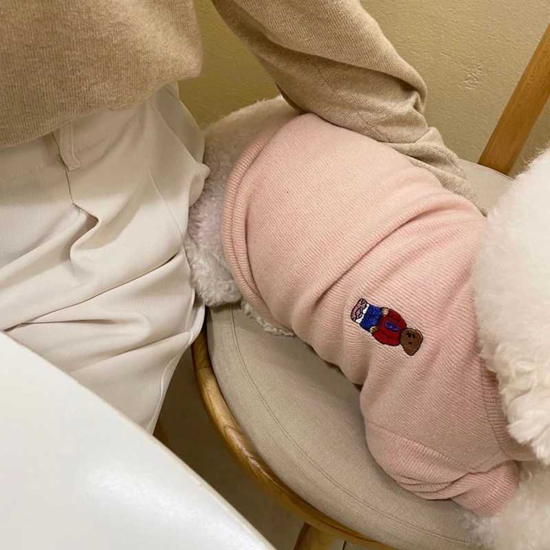 Wholesale Pet Sweater Puppy Solid Color Clothes Warm Teddy Winter Clothes Bichon Knitwear Fashion Pullover Soft Dog ClothesW251017