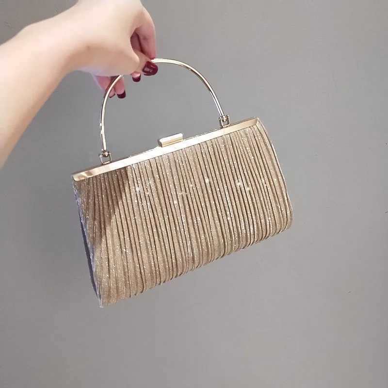Lady handbag Luxury Apricot evening clutch Party chain Shoulder bag Lady sequins wedding change bag Z251017