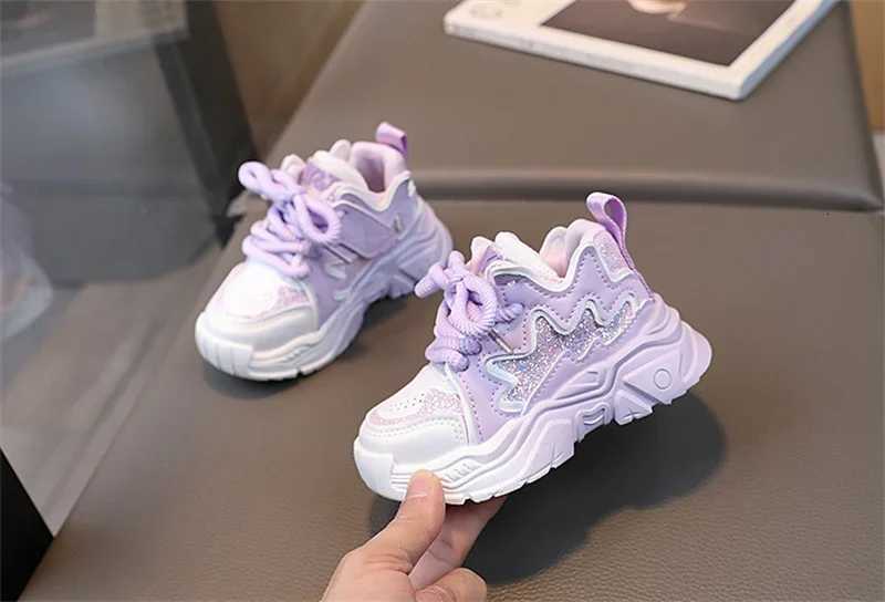 Girls Platform Shoes Cute Children Sneaker Spring PU Leather White Pink Kids Casual Shoes Sports Tennis Sneaker for Little GirlsT251017